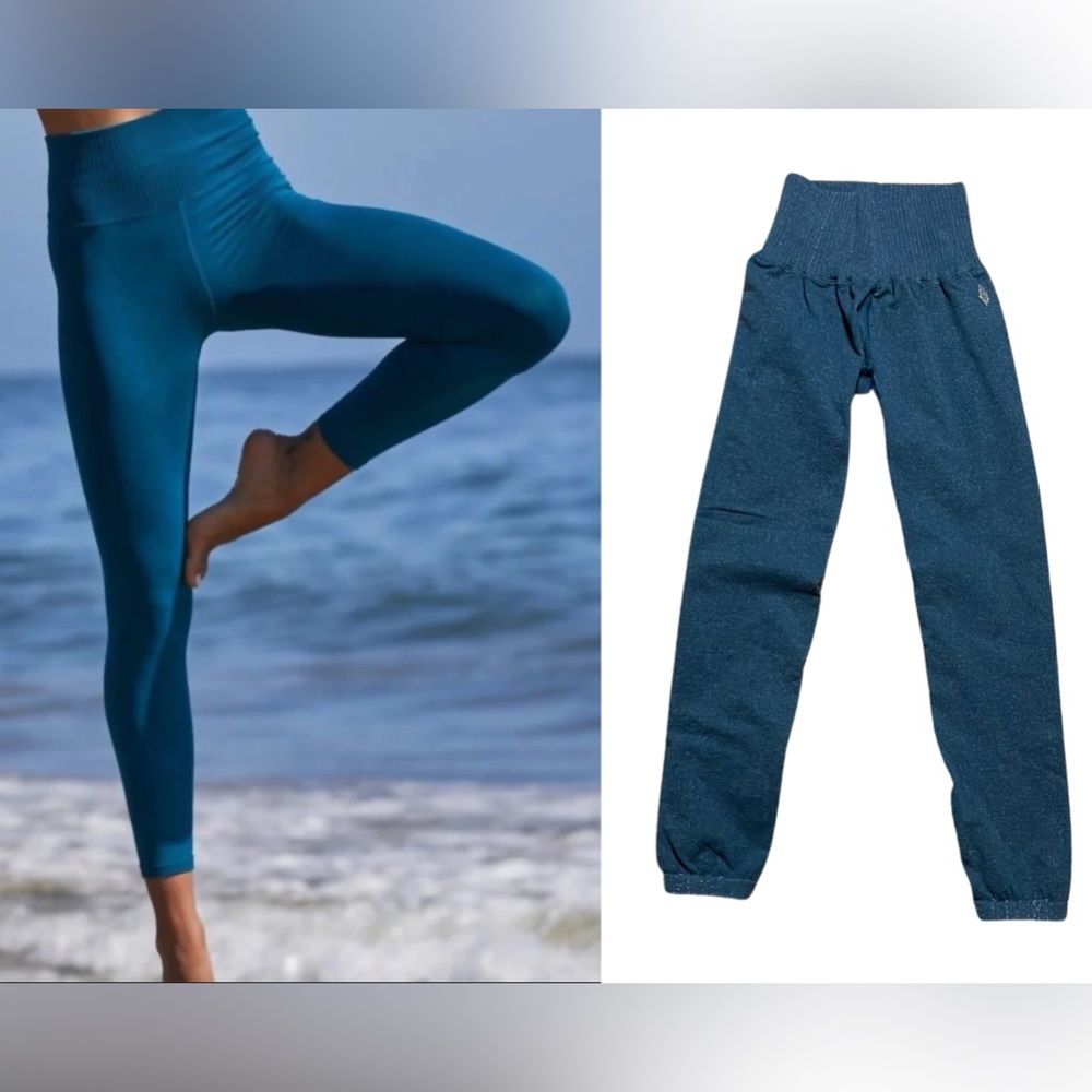 Free People Movement Good Karma Heathered Leggings XS/S NEW with logo